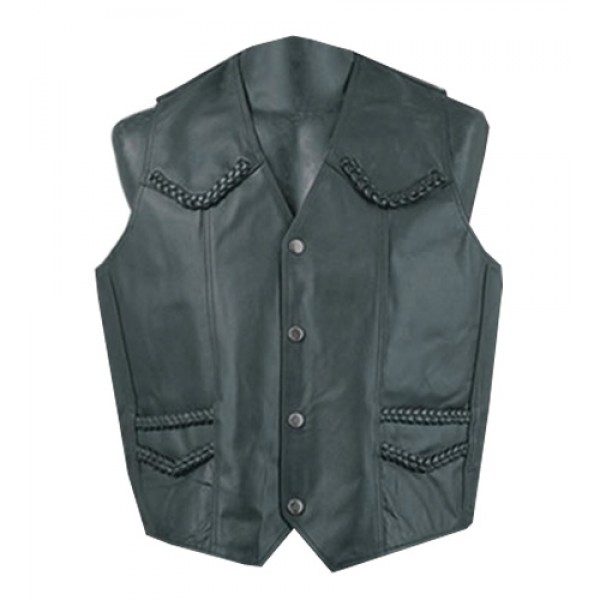 Men Leather Vest